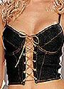 Stretch Denim Bustier