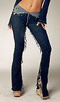 Fold Top Stretch Denim Jean