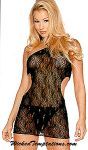 Swirl Lace Halter Dress