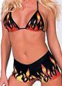 Flame Hot Pants Set