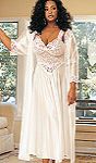 Plus Size Long Tricot Robe