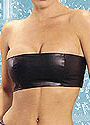 Leather Bandeau Top
