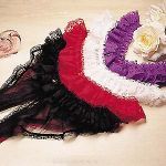 Plus Size Crotchless Lace Open Front Panty
