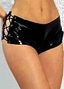 Patent Lace-up Shorts