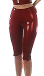 Latex Clam Digger Capris