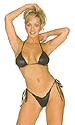 Wet-Look Tie Side Bikini