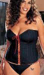 Plus Size Stretch Denim Corset