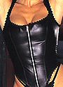 Leather Scallop Bustier