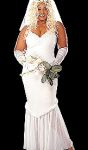 Plus Size "Bride" 2 Piece Costume