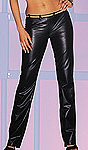 Leather Low Rise Pants