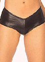 Wet-Look V-Shorts