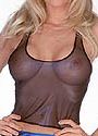 Metallic Mesh Racer back Tank Top