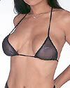 Metallic Mesh Regular Tri-Top