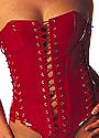 Patent Lace-Up Corset