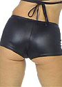 Wet-Look Hot Pants