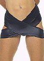 Wet-Look X-Skirt
