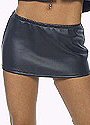 Pleather 8" Mini Skirt