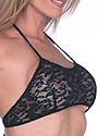Lace String Halter Top