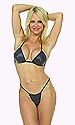 Pleather Bikini Set