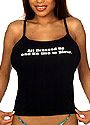 "All Dressed Up" String Tank Cotton Tee