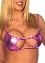 Metallic Cut Out Bra Top