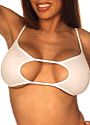 Wet-Look Cut Out Bra Top