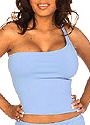 Tactel Single Shoulder Tank Top
