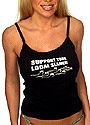 "Support Your Local" String Tank Cotton Tee