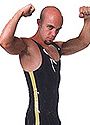 Latex Mens Striped Tank