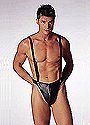 Men's Leather Thong Suspender