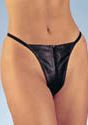 Leather Zip-up G-String