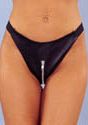 Leather Zip-up Thong