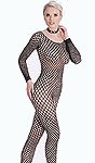 Seamless Long Sleeve Open Crotch Bodystocking