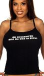 "All Dressed Up" String Tank Cotton Tee