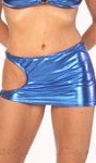 Metallic Ring Cut Out Mini Skirt