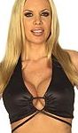 Wet-Look Wrap Strap Halter Top