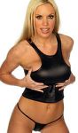 Wet-Look Skimpy Racer Back Top