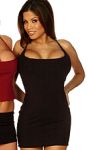 Tactel Spaghetti Racer Back Dress