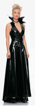 Vinyl Crown Collar Ball Gown