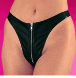 Leather Thong with Zipper 3 103