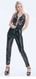 Vinyl Halter Catsuit