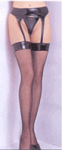 Vinyl Garter Belt W Stockings