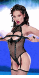 Fishnet Choker Teddy 2208