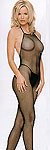 Spaghetti Strap Halter Open Crotch Bodystocking