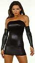 Wet-Look Tube Dress