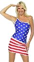 Flag One Shoulder Dress