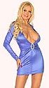 Wet-Look Ring Dress
