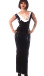 Latex Scarf Wrap Gown