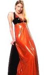 Latex Halter Gown