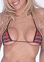 Plaid Micro Triangle Top